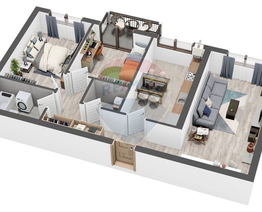 Apartament 3 camere Selimbar, 74 mp