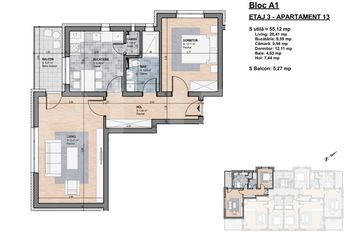 Apartament 2 camere de vanzare GHERLA - Cluj anunturi imobiliare Cluj
