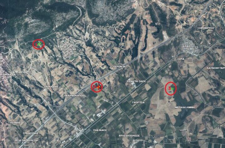 Teren 6.130 mp în Gerontas, 3 parcele anunturi imobiliare Grecia