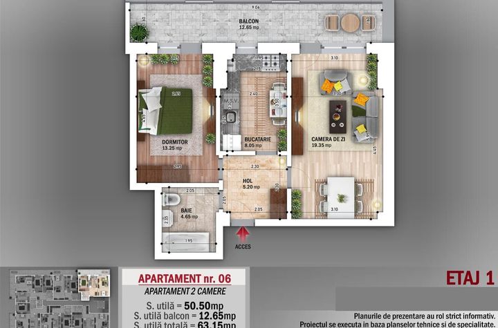 Apartament Modern 2 Camere + Balcon – Zona Pallady anunturi imobiliare Bucuresti
