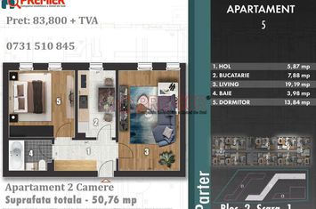 2 Camere Decomandat - Parc Tudor Arghezi anunturi imobiliare Bucuresti