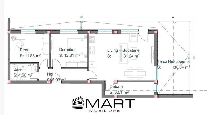 Apartament 3 camere de vanzare MIHAI VITEAZU - Sibiu anunturi imobiliare Sibiu