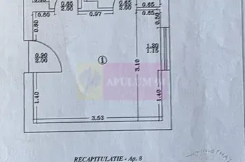 Garsoniera de vanzare in Campina, et. 1  – 15,83 mp anunturi imobiliare Prahova