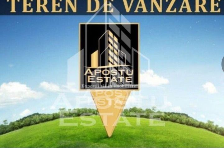 Teren intravilan cu autorizație de construcție în Ghiroda 3300 mp. anunturi imobiliare Timis