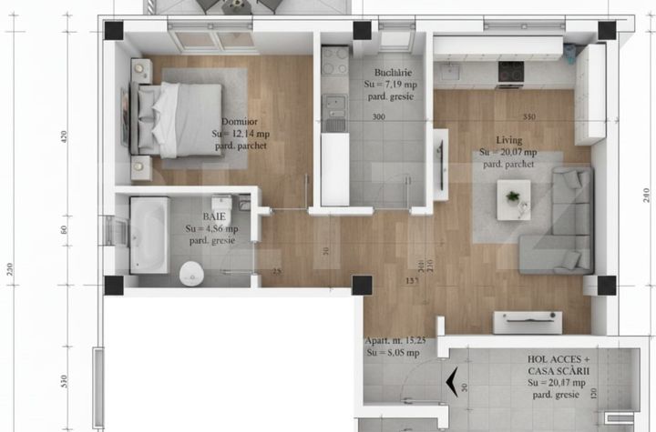 Apartament 2 camere de vanzare VISANI - Iasi anunturi imobiliare Iasi