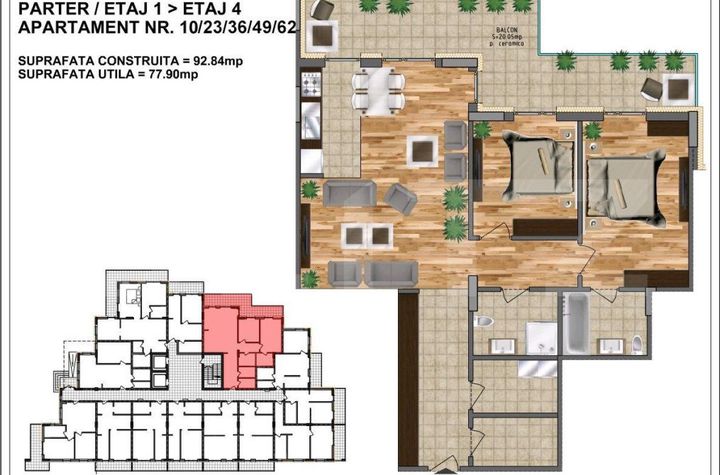 Apartament 2 camere de vanzare BISTRITA - Bistrita-Nasaud anunturi imobiliare Bistrita-Nasaud