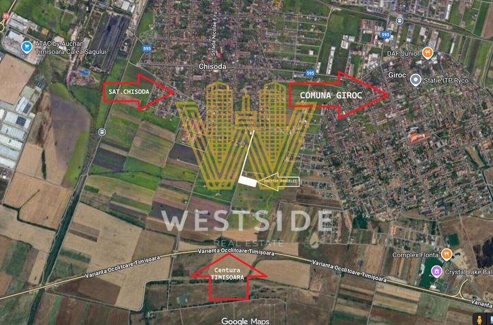Teren de vanzare, in Chisoda, Timisoara anunturi imobiliare Timis