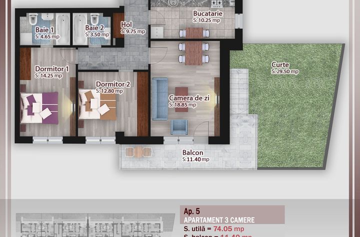 3 Camere – OFERTA PROMO, Modern, Spațiu Generos, Pallady 1 Decembrie anunturi imobiliare Bucuresti