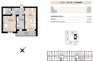 Apartament 2 camere de vânzare Bucuresti - Pipera