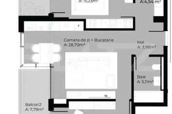 Apartament 3 camere de vanzare CLUJ-NAPOCA - Cluj anunturi imobiliare Cluj