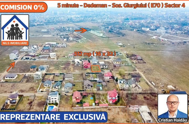 Teren Intravilan de vanzare GIURGIULUI - Bucuresti anunturi imobiliare Bucuresti