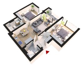 Apartament 3 camere 66 mp