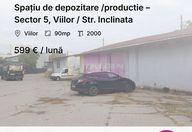 599 €, Spațiu industrial
