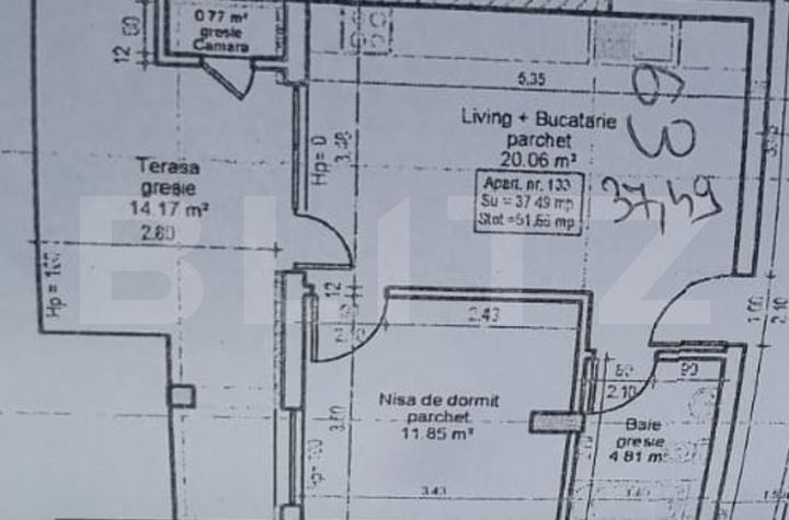 Apartament 2 camere de vanzare FLORESTI - Cluj anunturi imobiliare Cluj