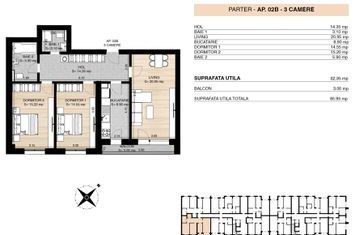 Rond OMV - Pipera - 3 camere - Faza 2 - Miluna Residence anunturi imobiliare Bucuresti
