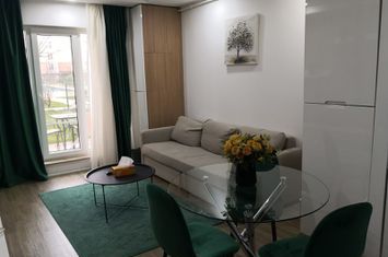 2 rooms for rent apartment with garden and swimming access Complex Cosmopolis anunturi imobiliare Bucuresti