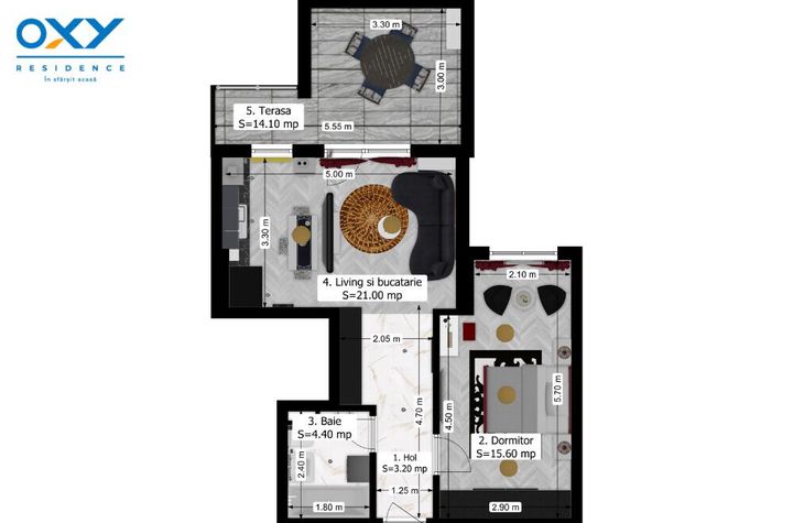Rahova-Oxy Residence 2 camere Tip 6 mobilat/utilat anunturi imobiliare Bucuresti