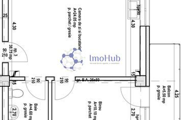 Ap. 2 camere in Rediu, 44,25 mp, ideal pentru investitie! anunturi imobiliare Iasi