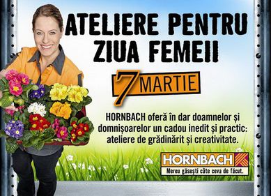 Ateliere speciale pentru Ziua Femeii, pe 7 martie, în toate magazinele Hornbach