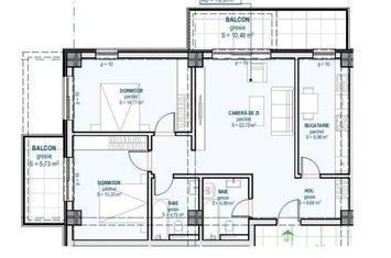 Apatamente noi de vanzare Iasi 3 camere 2 bai Moara de Vant anunturi imobiliare Iasi
