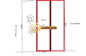 Teren Intravilan de inchiriat VLADICENI - Iasi anunturi imobiliare Iasi