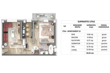 Apartament 2 camere de vanzare LUNCA CETATUII - Iasi anunturi imobiliare Iasi