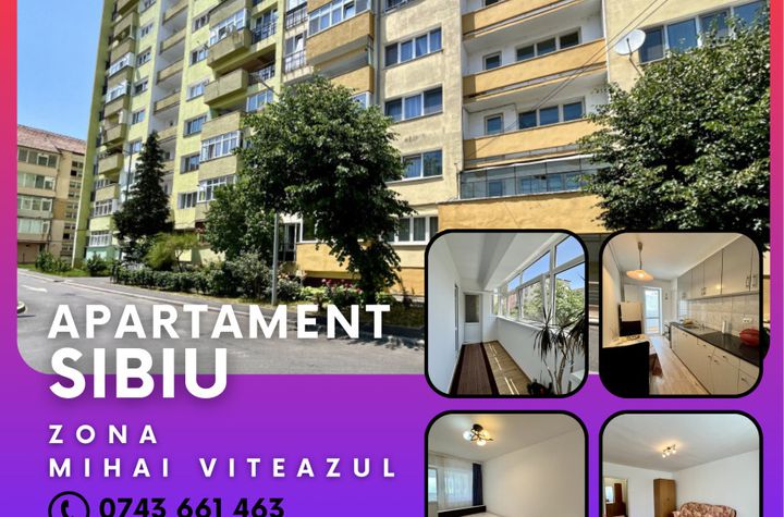 Apartament 2 camere de vanzare MIHAI VITEAZU - Sibiu anunturi imobiliare Sibiu