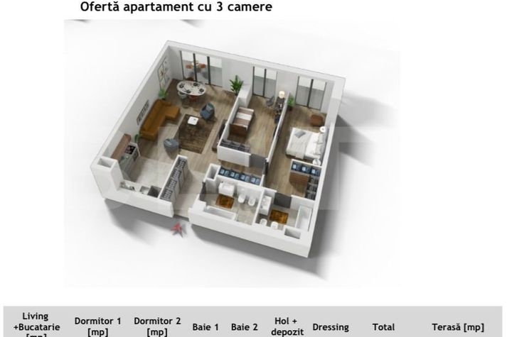 Apartament 3 camere de vanzare CLUJ-NAPOCA - Cluj anunturi imobiliare Cluj