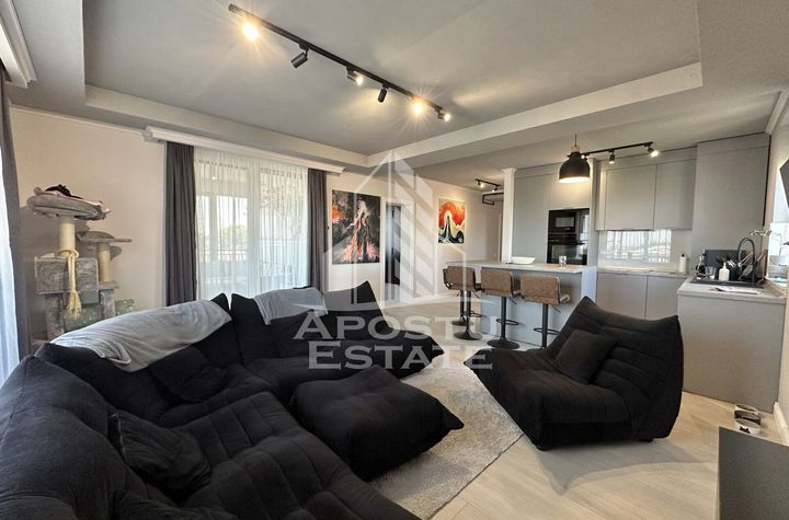 Penthouse de Lux cu 3 camere si 2 bai, mobilat in Giroc la asflat. anunturi imobiliare Timis