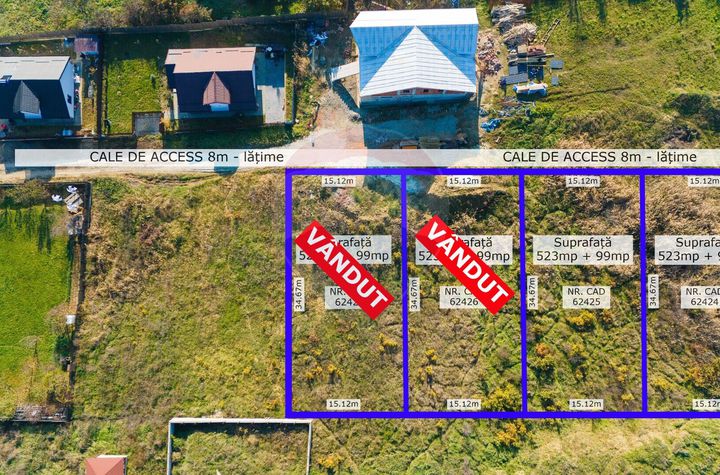 Teren intravilan de Vânzare 622mp Barnova Str. Gutuiului - Comision 0% anunturi imobiliare Iasi