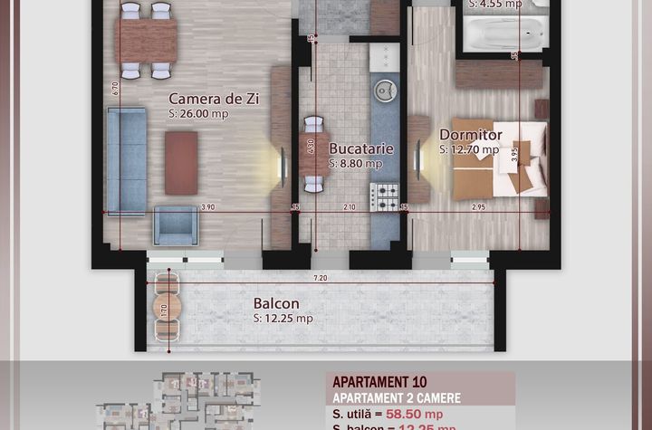 2 CAM- Titan-Pallady-Teclu Metrou-70mp-Terasa-Incalzire Pardoseala anunturi imobiliare Bucuresti