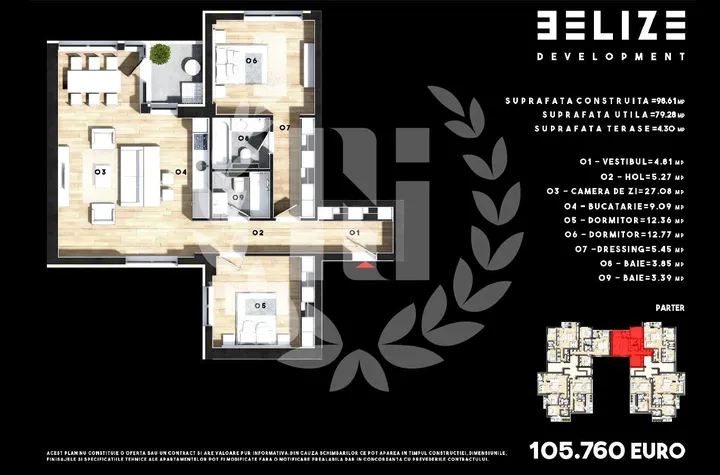 APARTAMENT 3 CAMERE DECOMANDAT 79 MP anunturi imobiliare Bucuresti