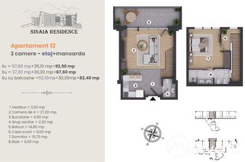 Apartament 2 camere de vanzare SINAIA - Prahova anunturi imobiliare Prahova