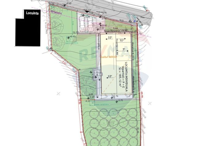 Teren cu autorizație de construire, 953 mp anunturi imobiliare Cluj