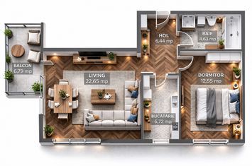 Apartament 2 camere de vanzare FALEZA - Constanta anunturi imobiliare Constanta