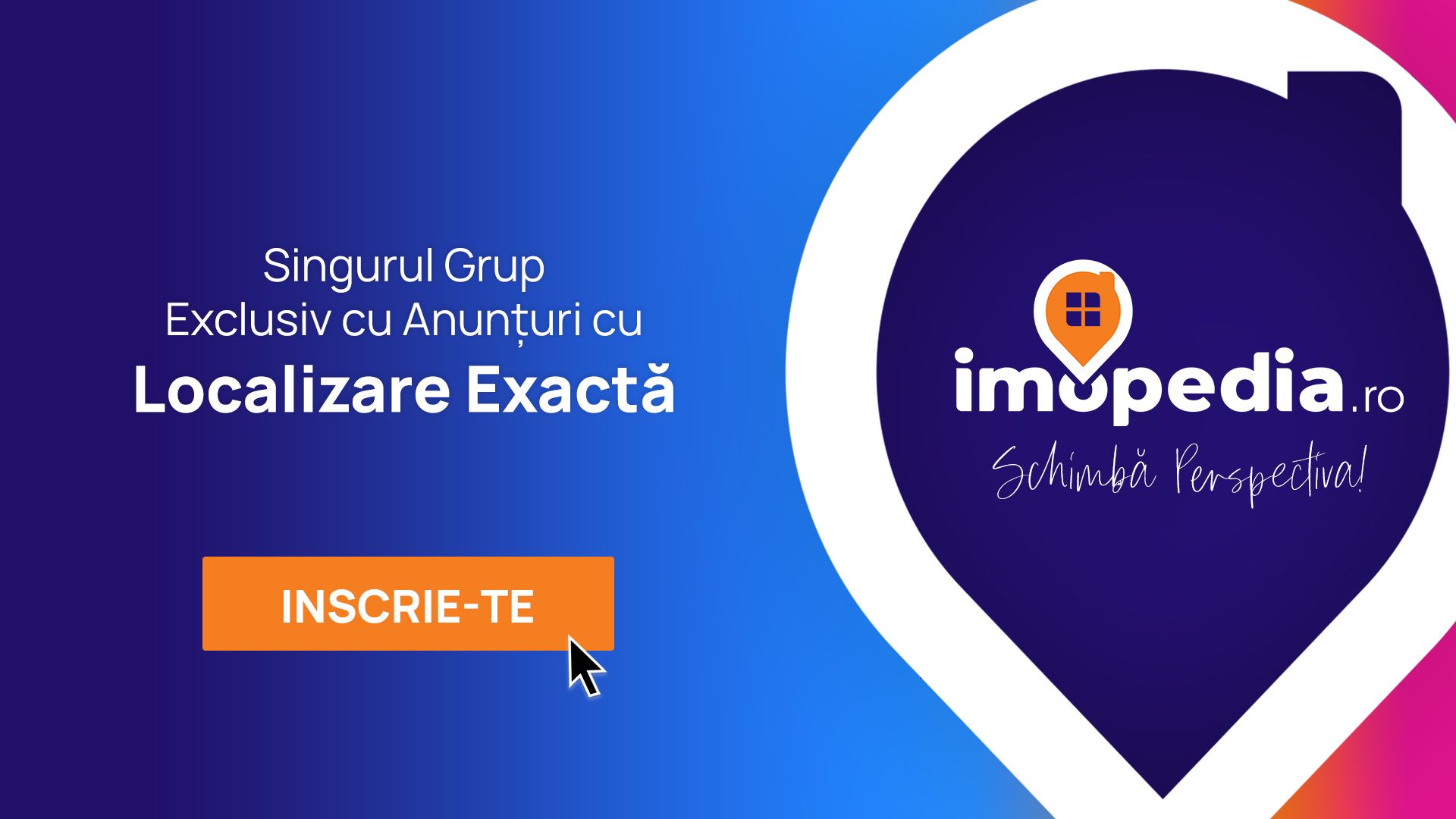 Singurul grup de Facebook din România exclusiv cu anunțuri imobiliare cu localizare exactă