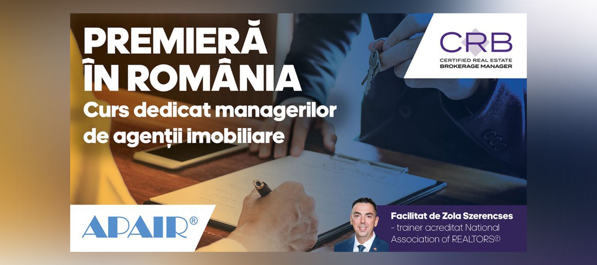 Premieră în România! Primul curs complet dedicat managerilor de agenții imobiliare